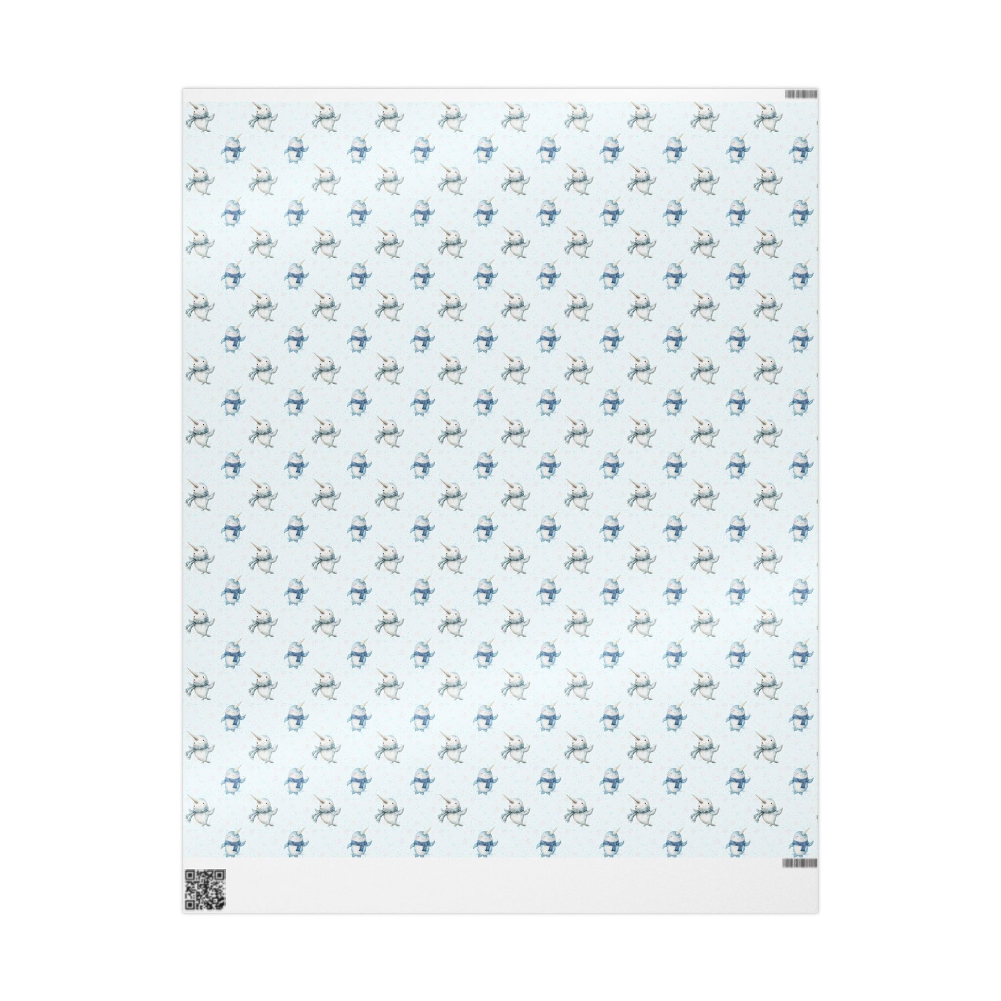 Narwhal Nuzzles – Arctic Cuteness Wrapping Paper
