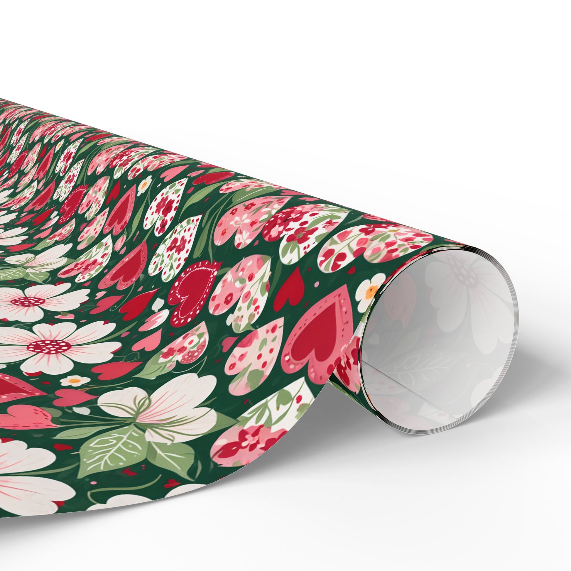 Flora & Heart Wrapping Paper,