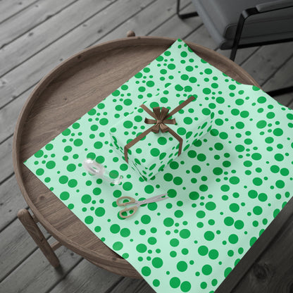 Green Dots – Festive Polka Wrap