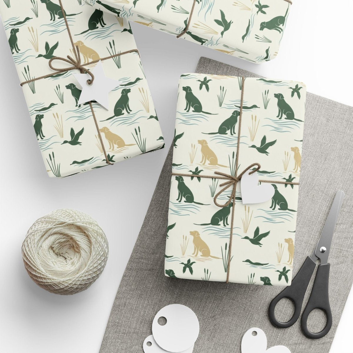 Marshland Mornings – Hunting Lab Wrapping Paper