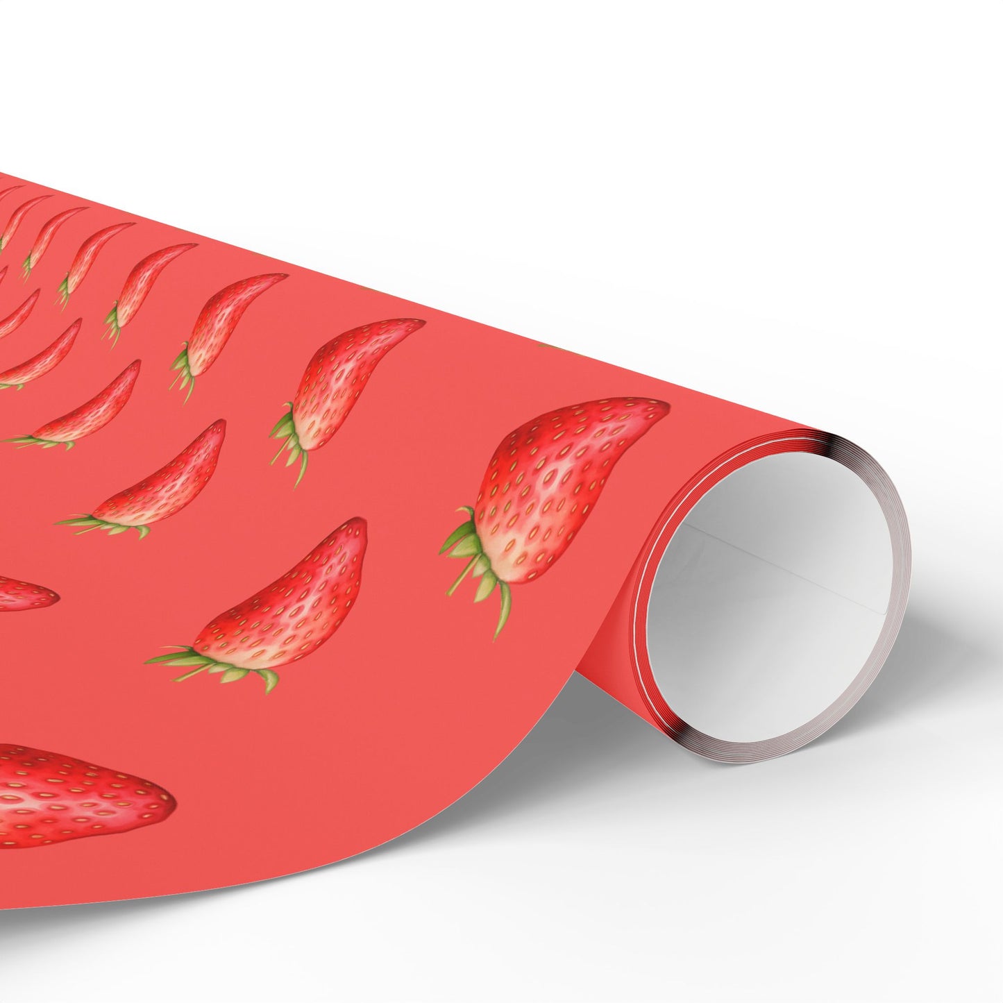 Red Strawberry Wrapping Paper