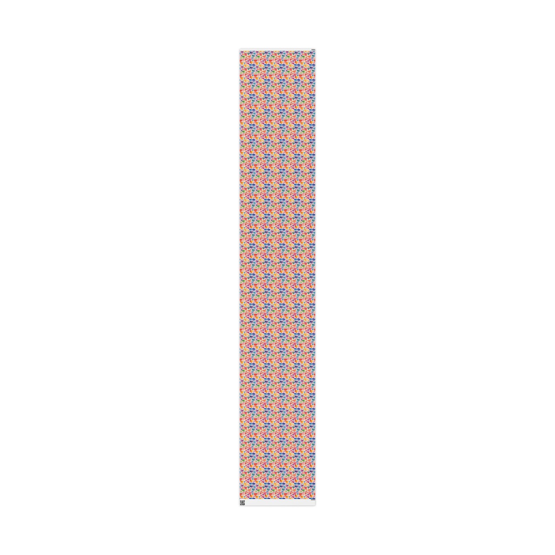 Vibrant Multicolor Heart Wrapping Paper