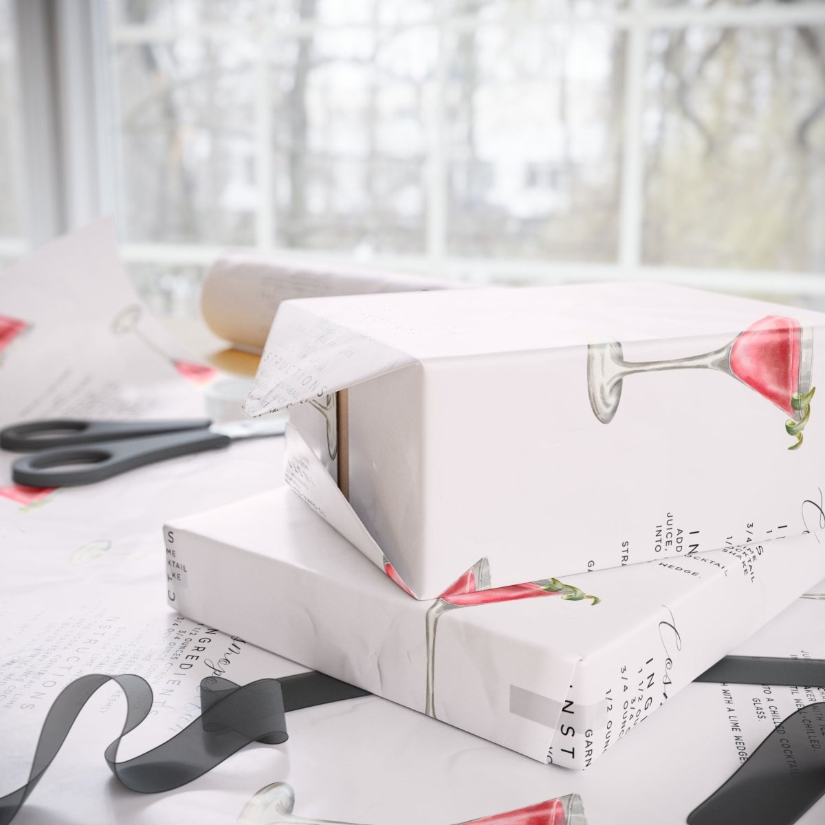 Cosmopolitan Cocktail Wrapping Paper