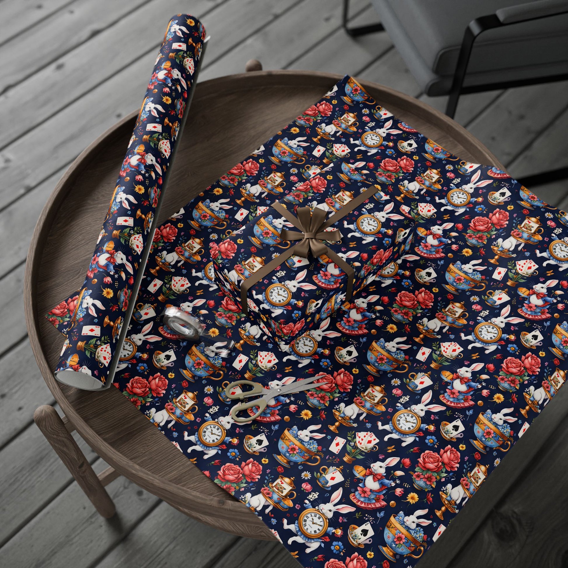 Elegant Wonderland Wrapping Paper - Ideal for Your Tea Party Presents
