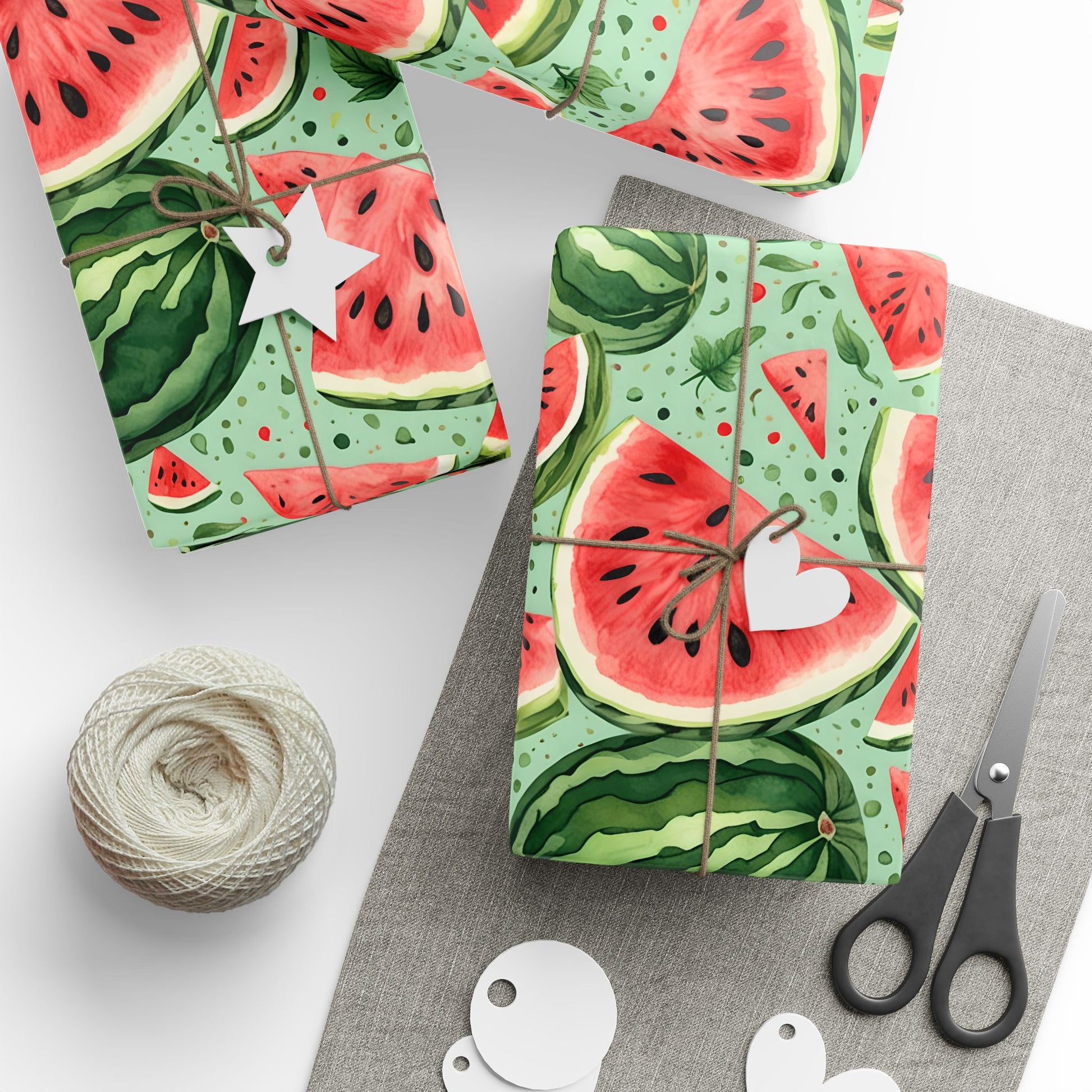 Juicy Watermelon Gift Wrap for Summer Celebrations