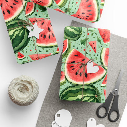 Juicy Watermelon Gift Wrap for Summer Celebrations