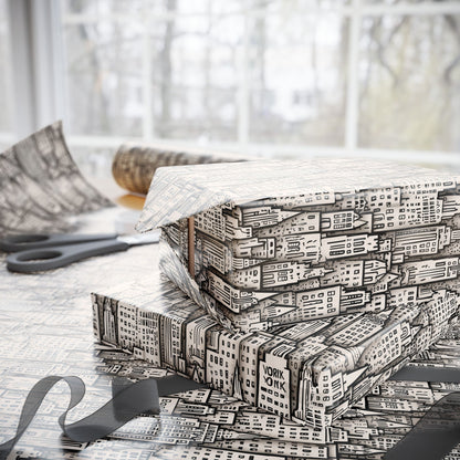 Wrapping Papers - Chic Abstract Cityscape