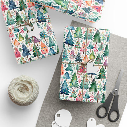 Wrapping Papers - Colorful Christmas Trees