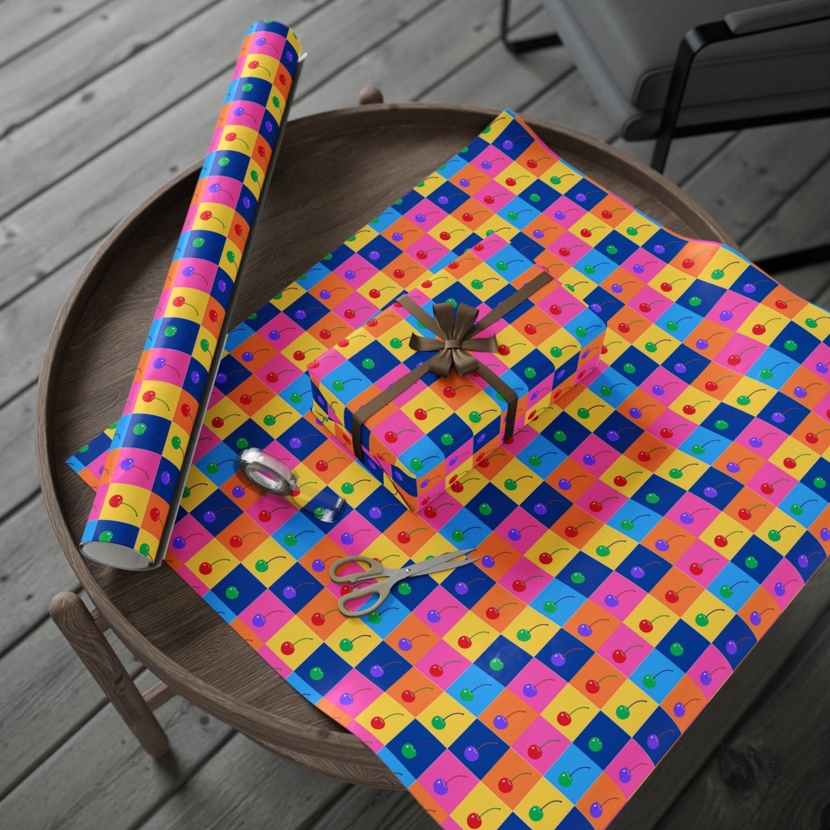 Colorful Cherry Wrapping Paper