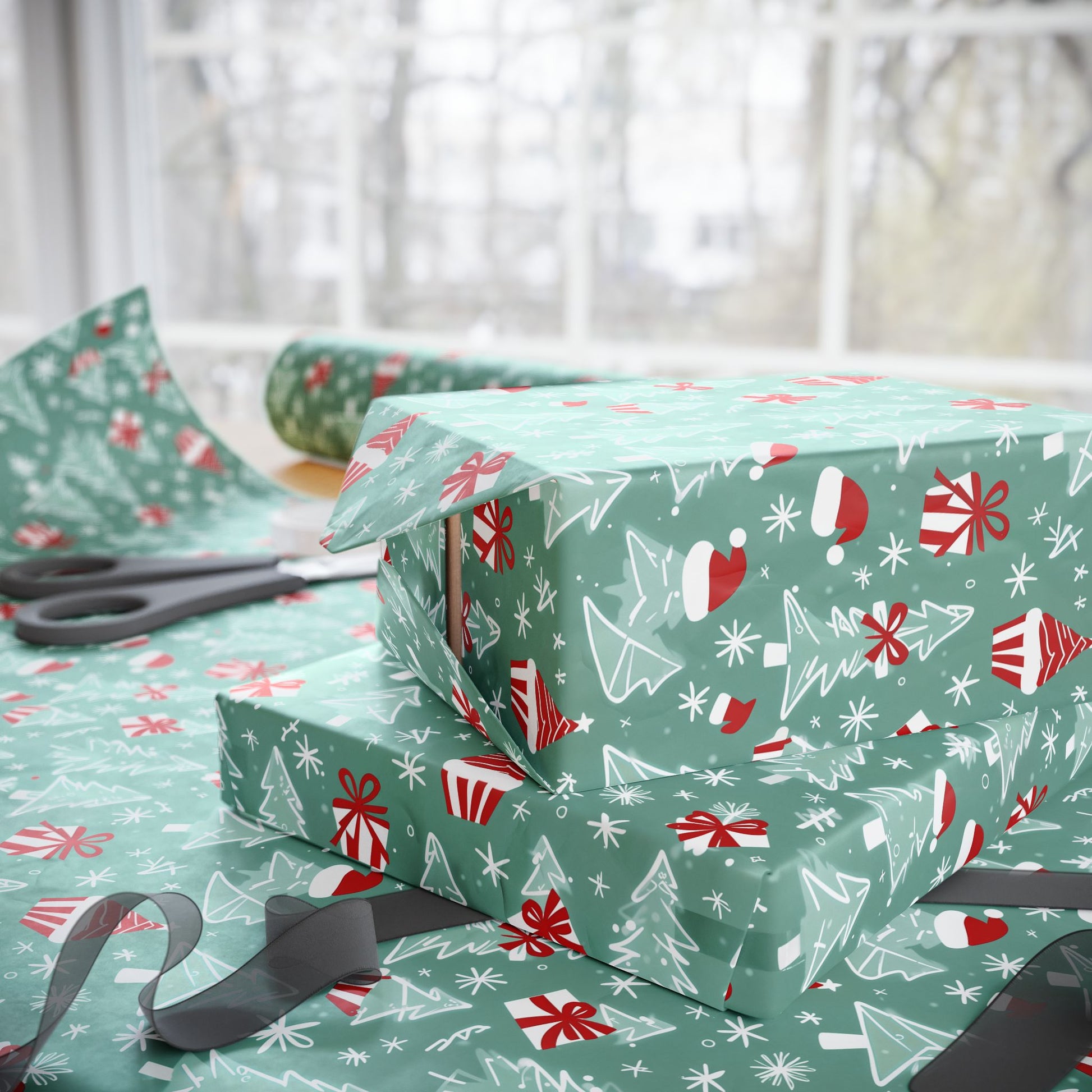 Jolly Sketchmas – Whimsical Winter Wrapping Paper