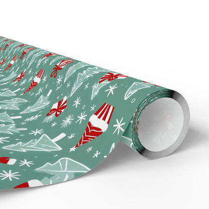 Jolly Sketchmas – Whimsical Winter Wrapping Paper