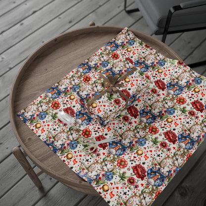 Unique Wonderland Gift Wrap - Winter White for a Tea Party