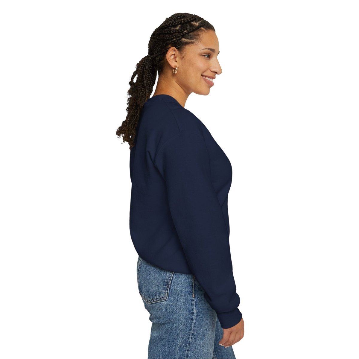 Crewneck Sweatshirt — "Go Away Please" Minimalist Graphic