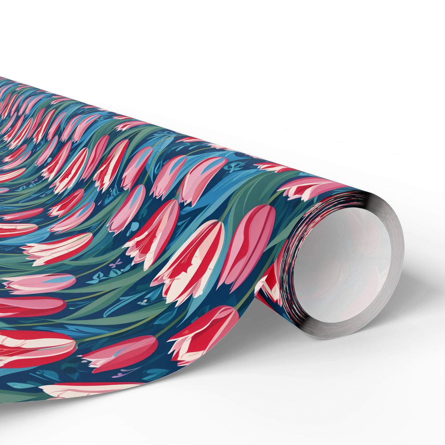 Vibrant Tulip Floral Wrapping Paper