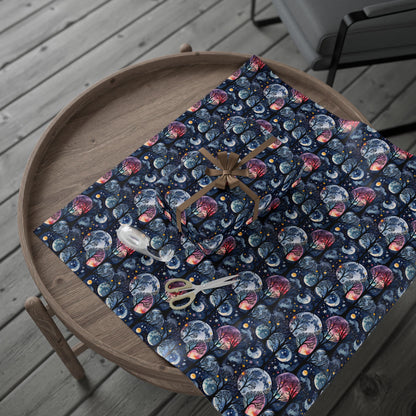 Starry Whimsy – Watercolor Galaxy Wrapping Paper