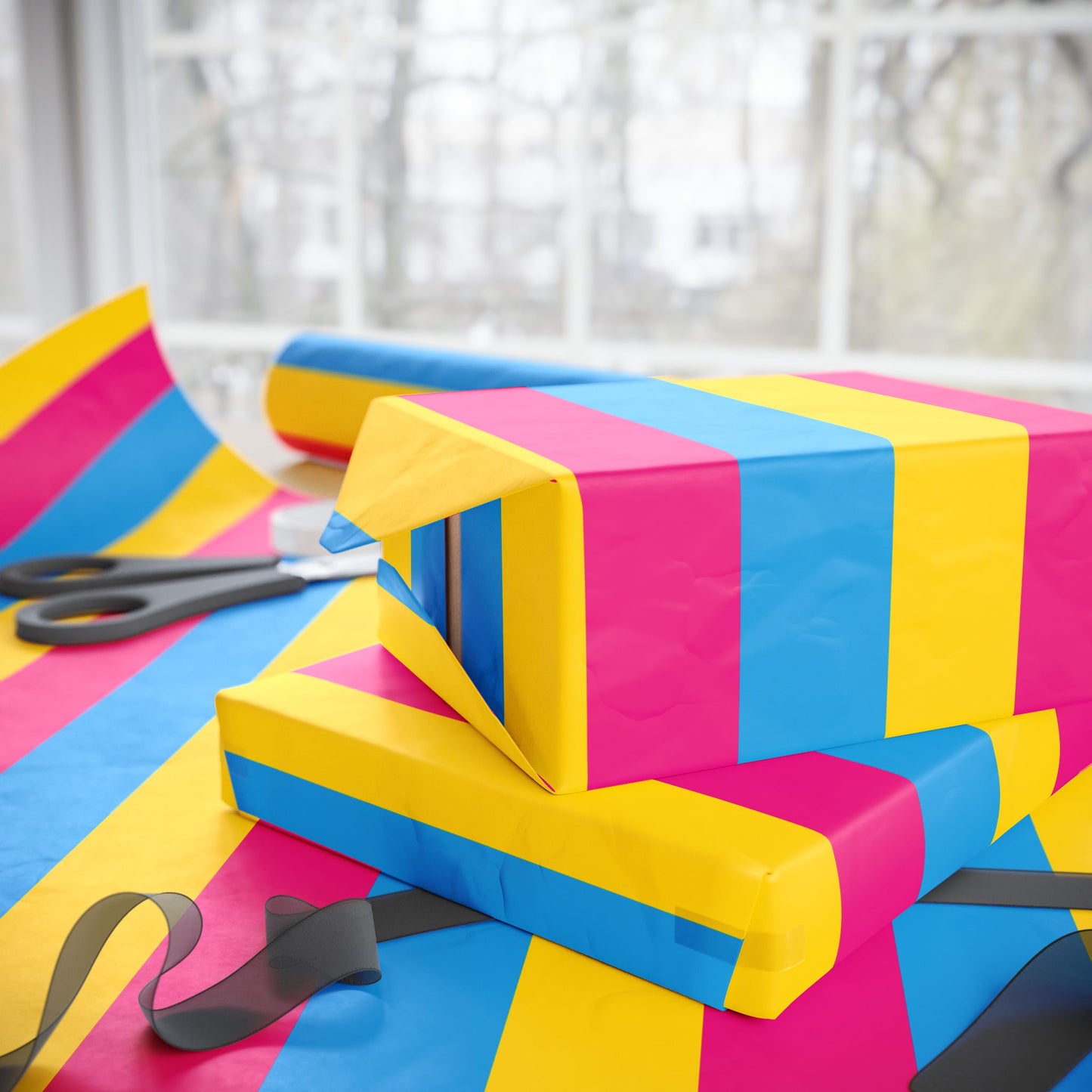 Pansexual Flag Design, LGBTQ+ Gift Wrap