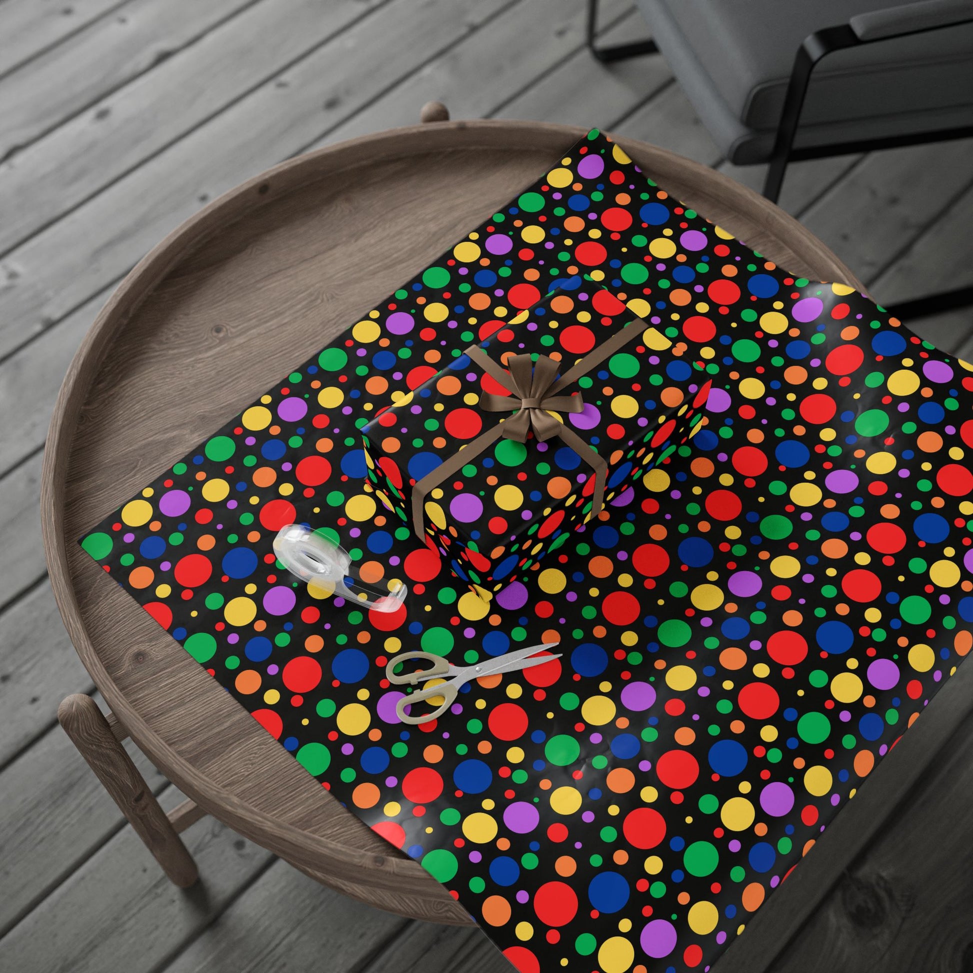 Colorful Polka Dot Wrapping Papers, Fun Gift Wrap for Birthdays, Parties, Celebrations, Events, Holidays, Arts and Crafts