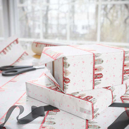 Merry Little Main Street – Holiday Village Wrapping Paper