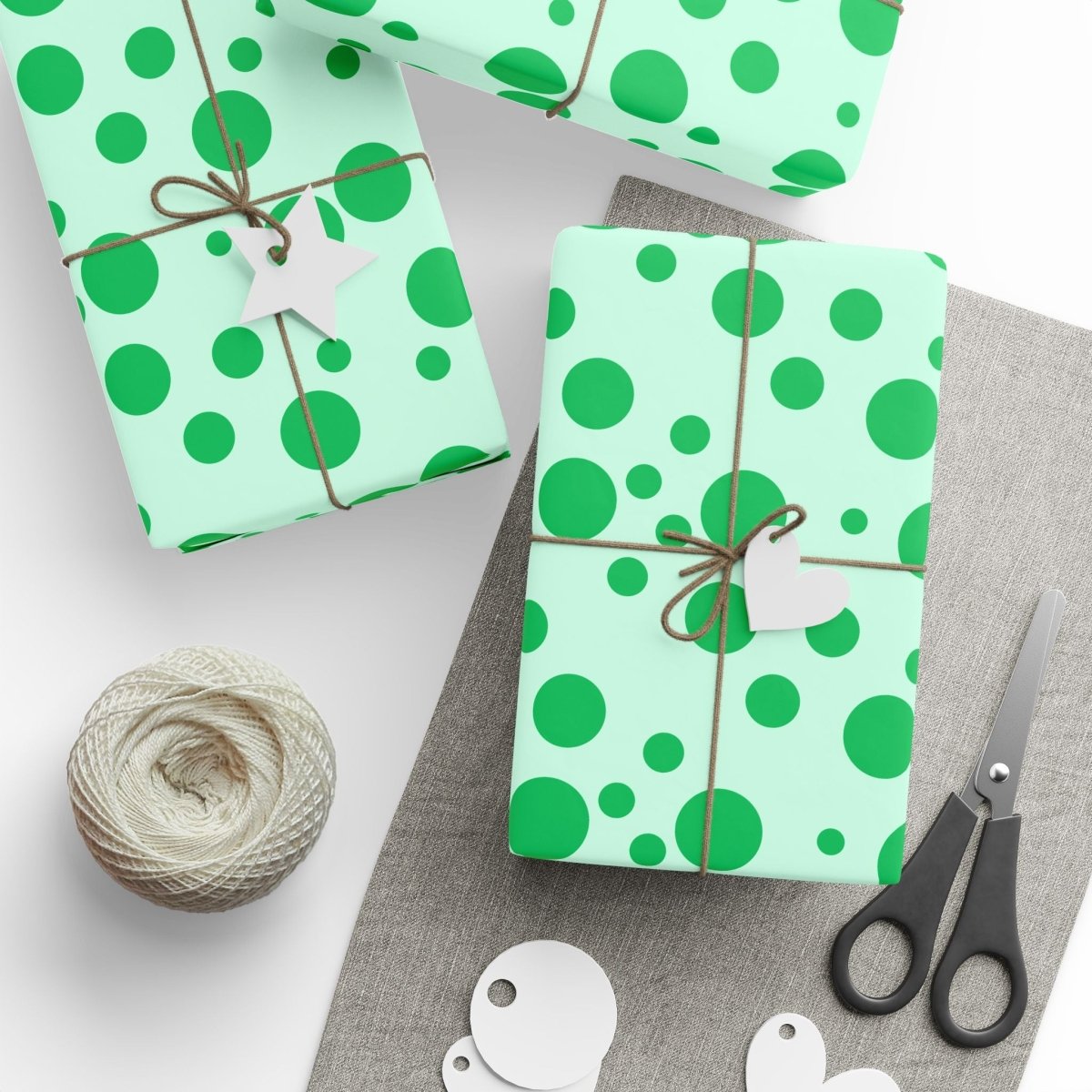 Green Dots – Festive Polka Wrap