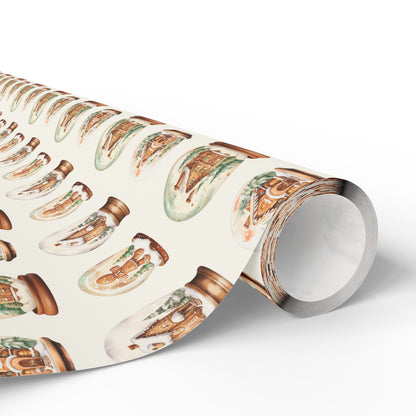 Shake It Off – Gingerbread Globe Glow Wrapping Paper