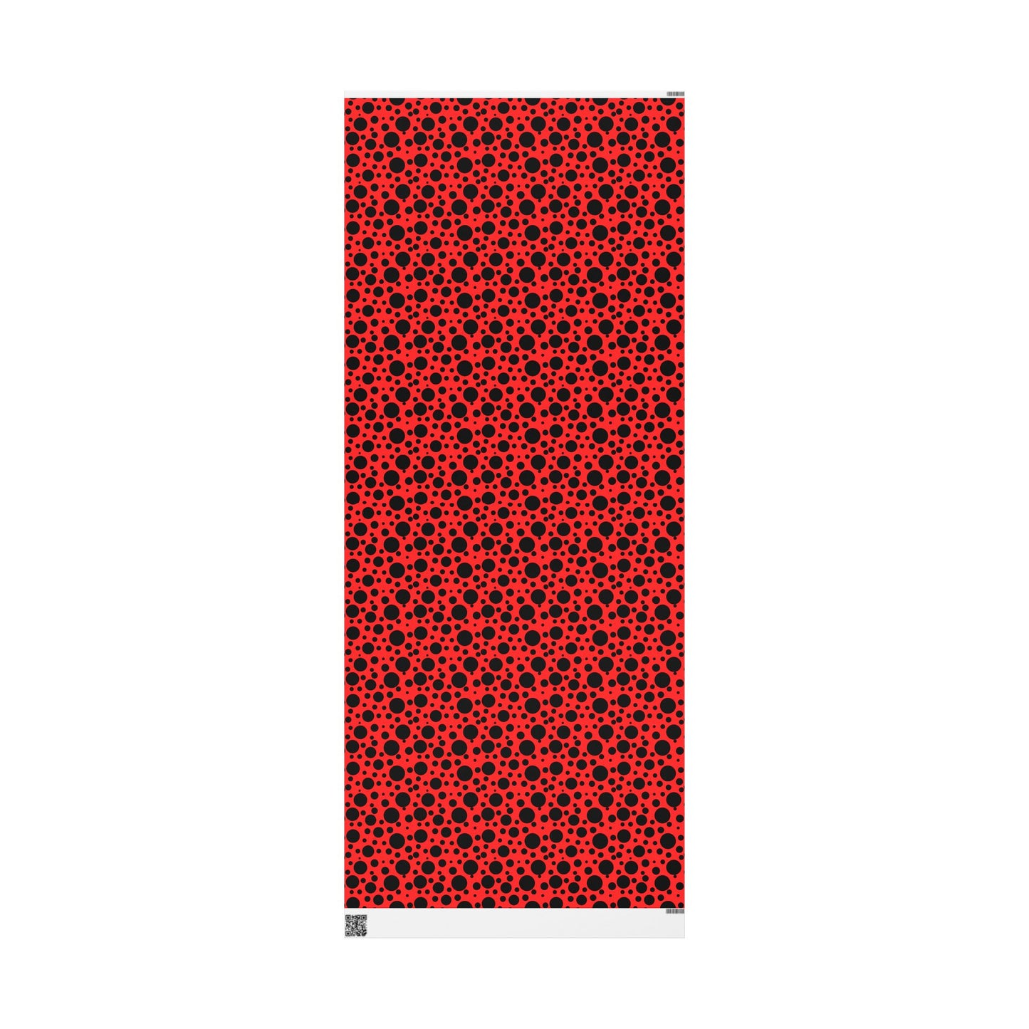 Dot Drama – Retro Red & Black Polka Dot Wrapping Paper
