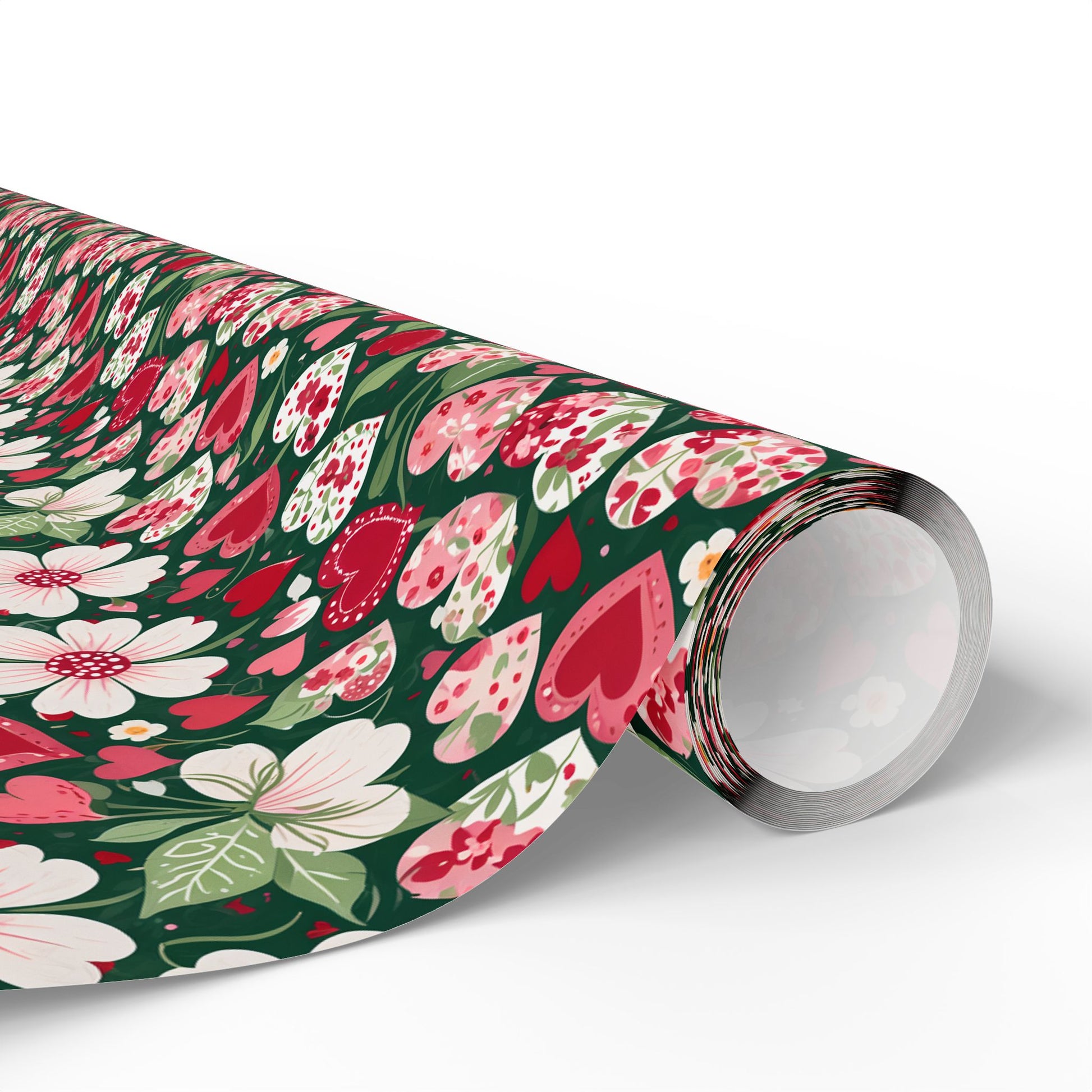 Flora & Heart Wrapping Paper,
