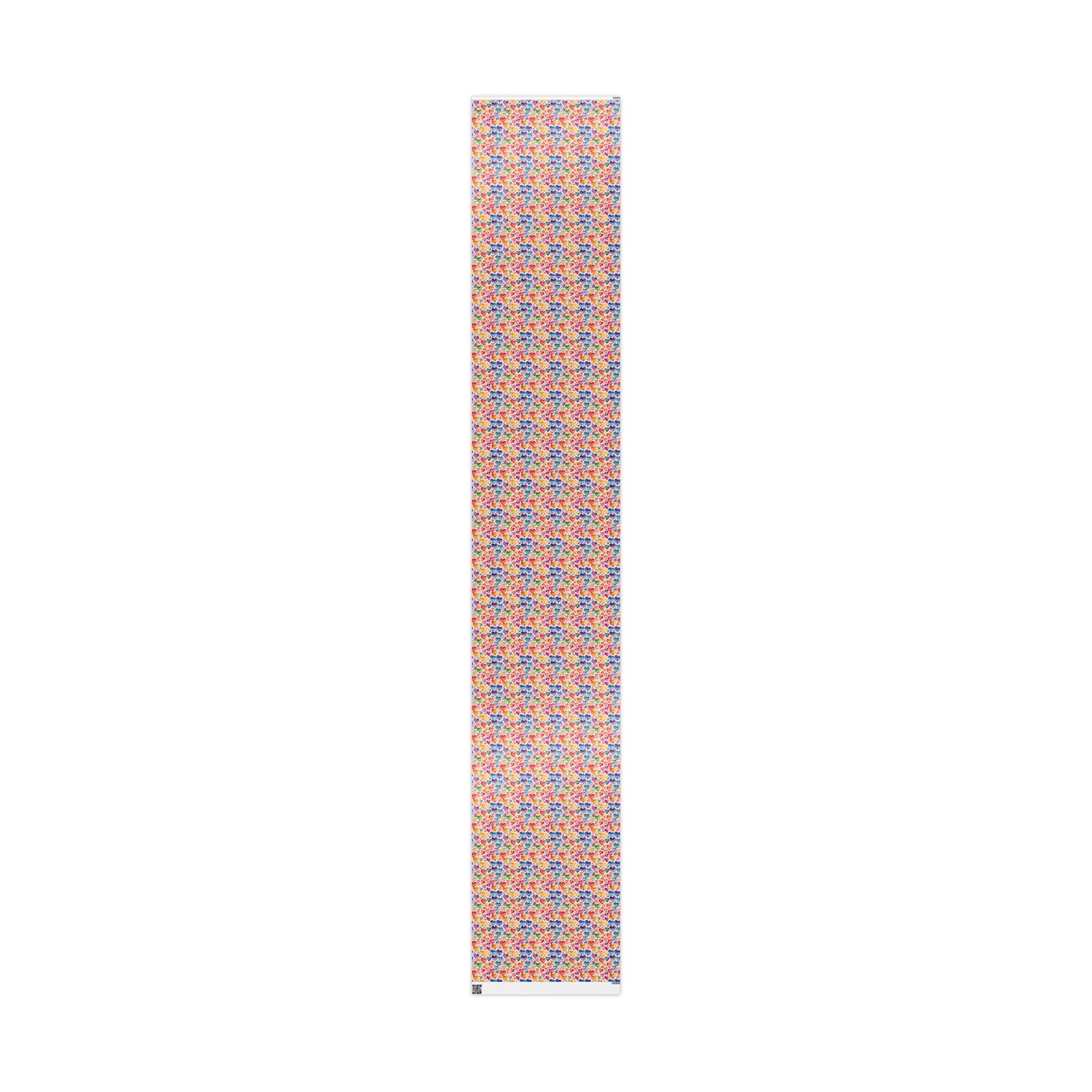 Vibrant Multicolor Heart Wrapping Paper