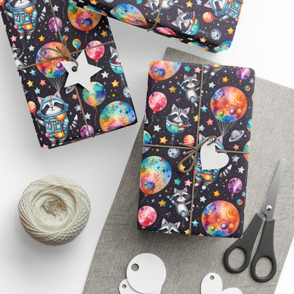 Cosmic Wrapping Paper - Colorful Space Gift Wrap
