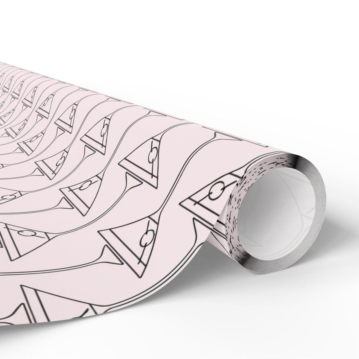 Pinkies Up & Pour Decisions – Martini Line Art Wrapping Paper