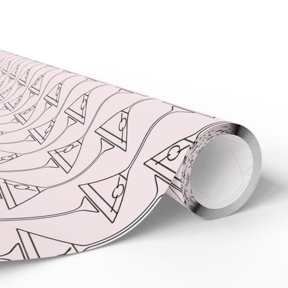 Pinkies Up & Pour Decisions – Martini Line Art Wrapping Paper