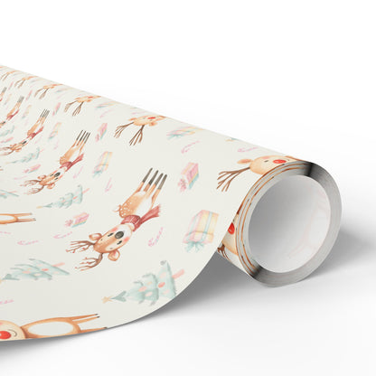 Cute Reindeer Gift Wrap