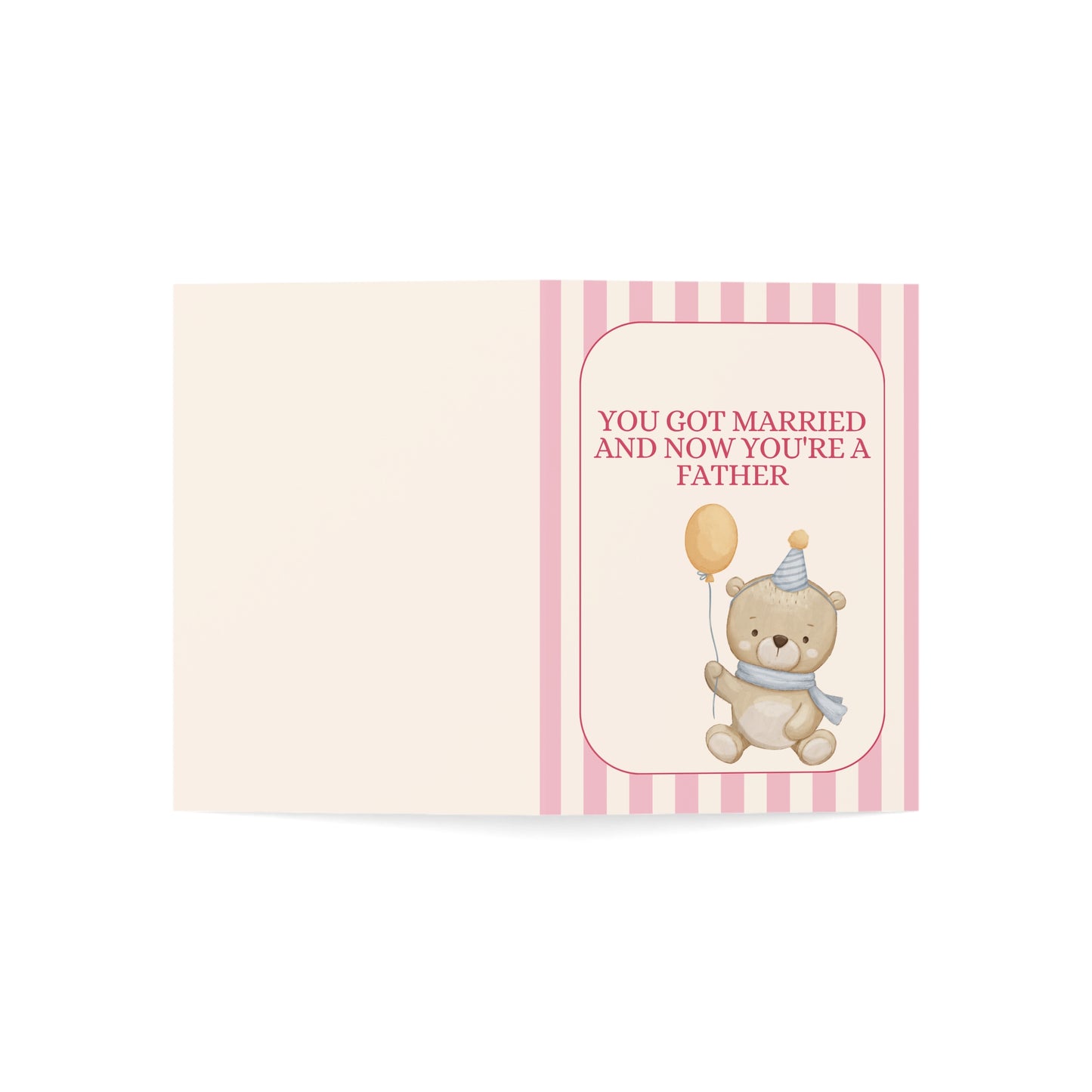 You Got Married and Now You're a Father Greeting Card | that escalated quickly | New Dad Card