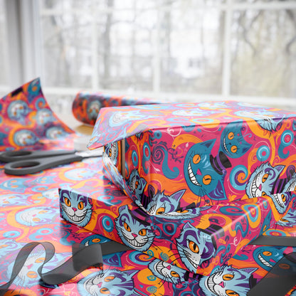 Vibrant Abstract Cheshire Cat GiftPaper