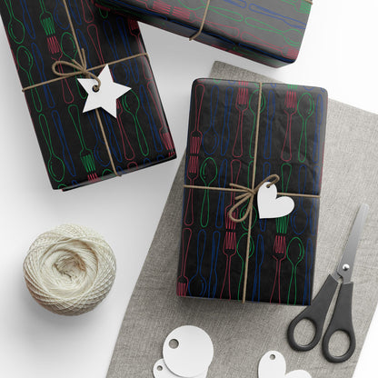 Utensils Modern Gift Wrap Design