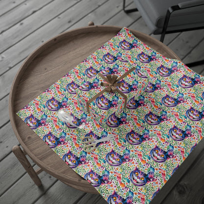 Colorful Cheshire Cat Wrapping Paper