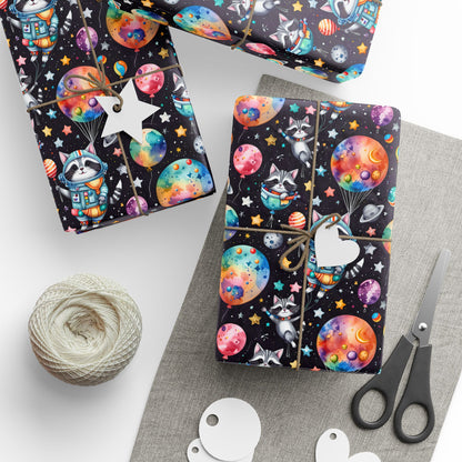 Cosmic Wrapping Paper - Colorful Space Gift Wrap