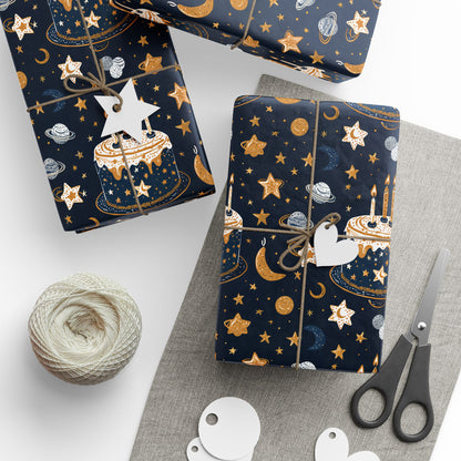 Celestial Birthday Wrapping Paper