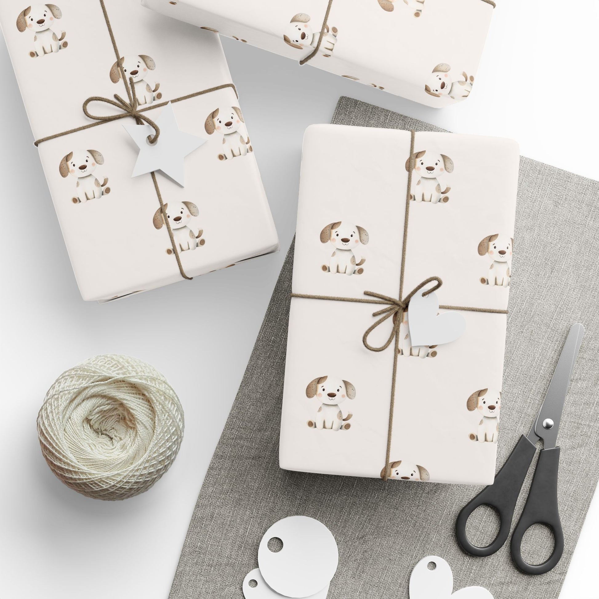 Cute Spotted Puppy Gift Wrap