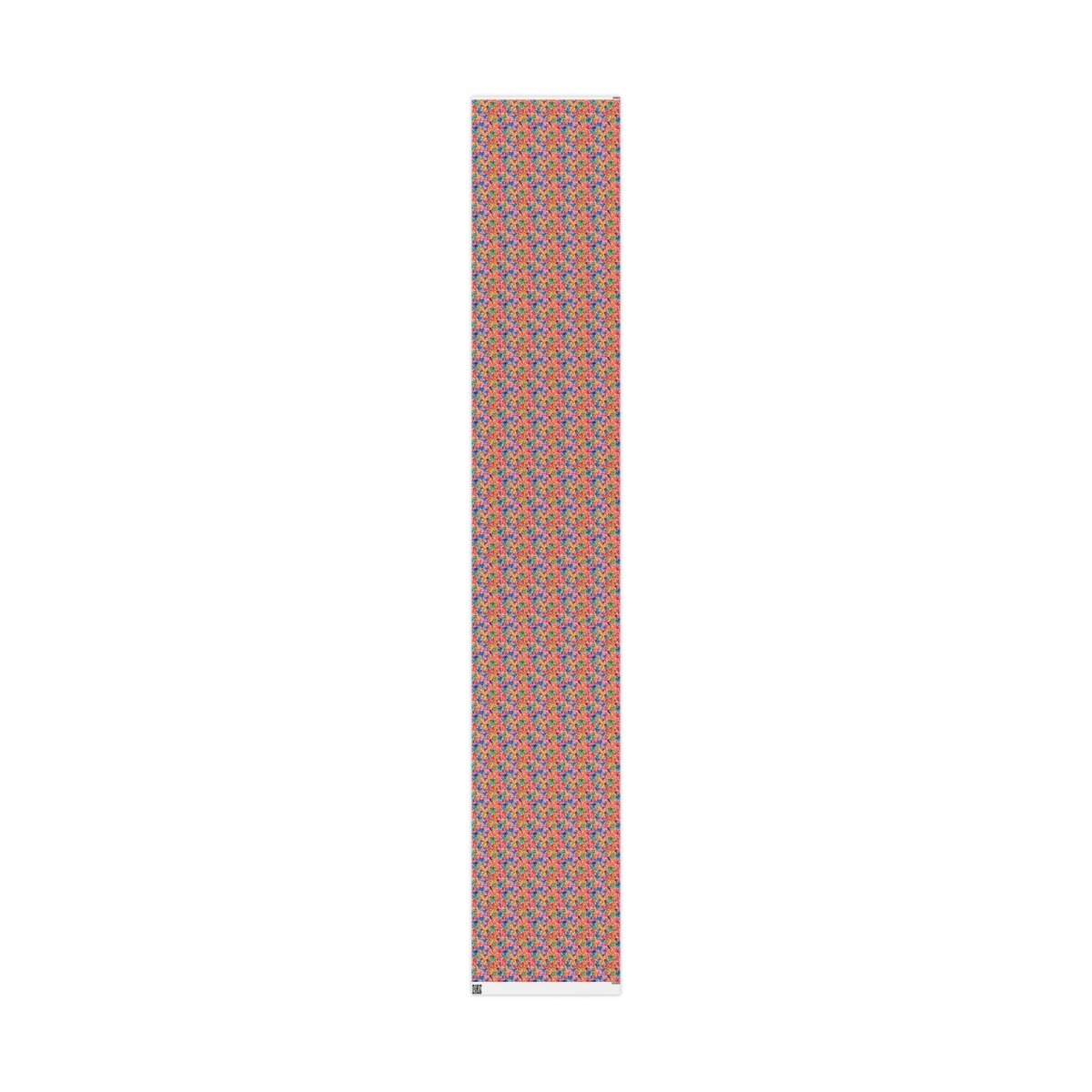 Vibrant Multicolor Heart Wrapping Paper Roll