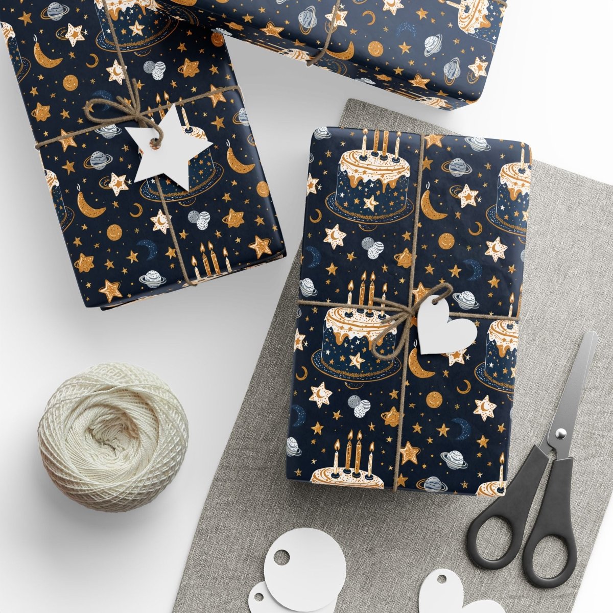Celestial Birthday Wrapping Paper