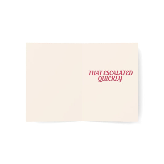 You Got Married and Now You're a Father Greeting Card | that escalated quickly | New Dad Card