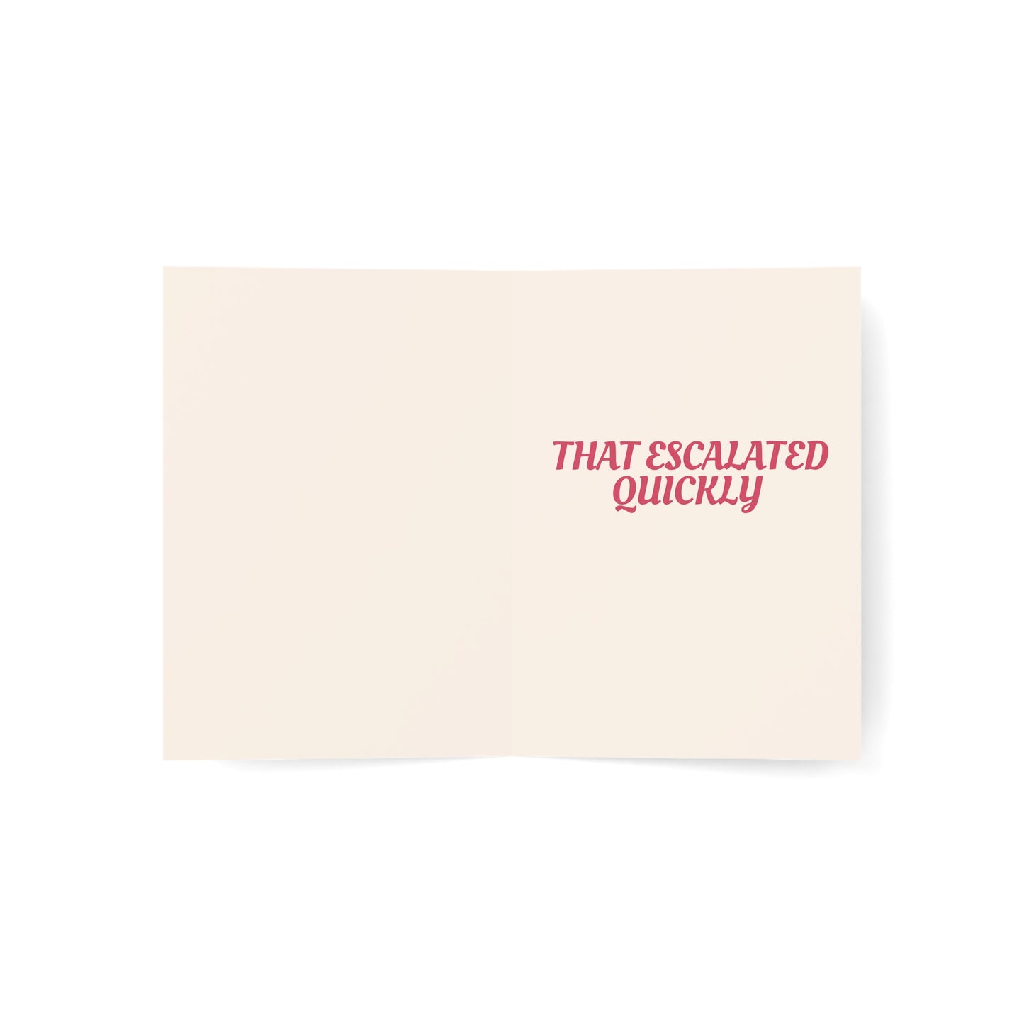 You Got Married and Now You're a Father Greeting Card | that escalated quickly | New Dad Card