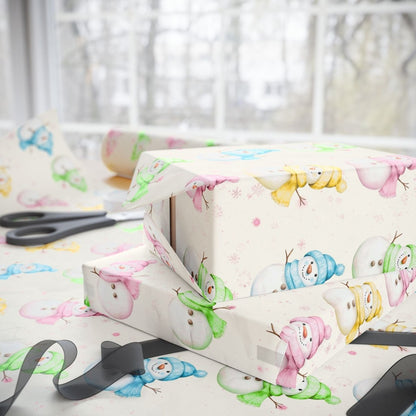 Frosty Friends in Color – Snowman Wrapping Paper