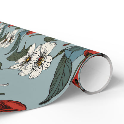 Chic Vintage Gift Wrapping Papers with Cherry Blossoms