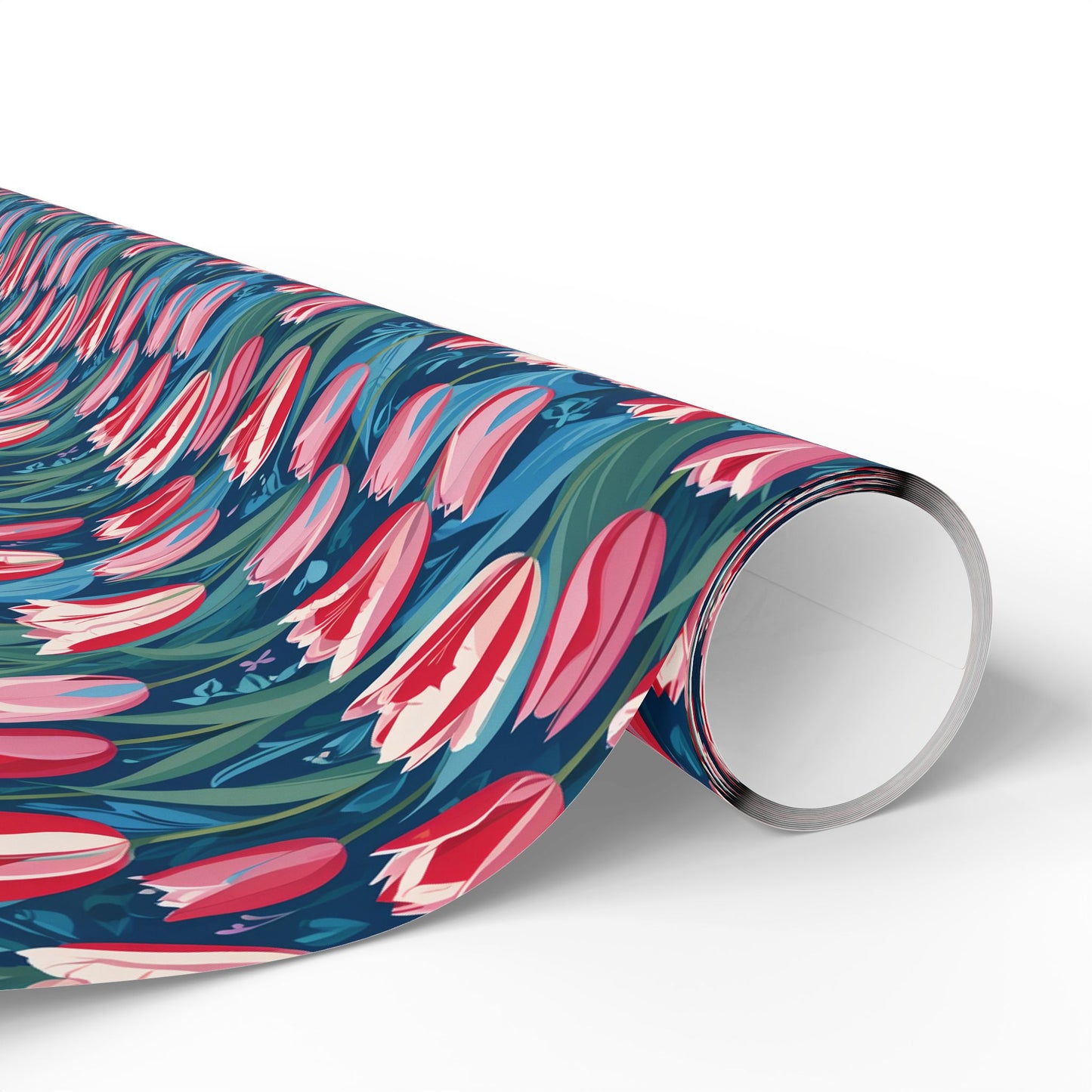 Vibrant Tulip Floral Wrapping Paper