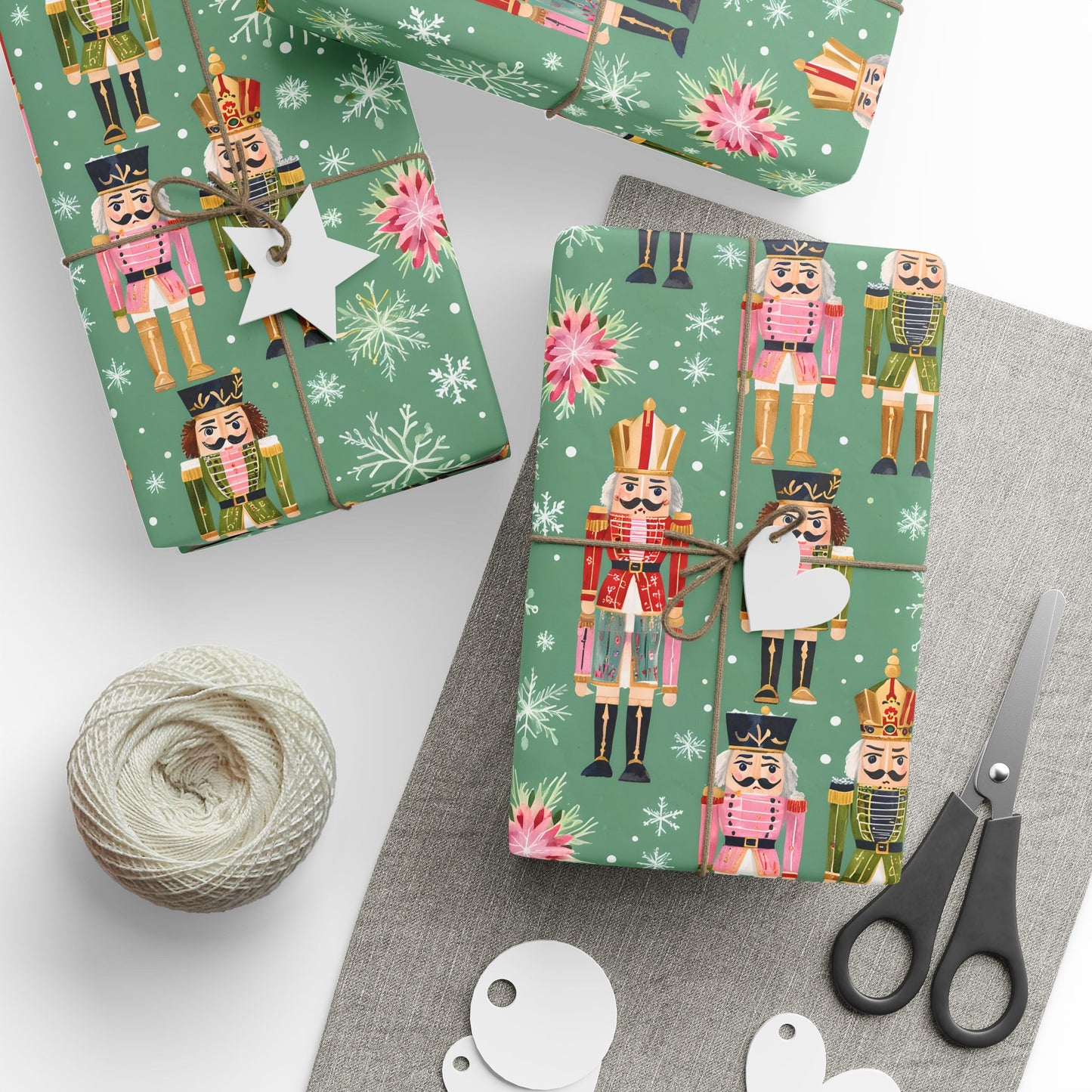 March of the Minty Men – Nutcracker Holiday Wrapping Paper