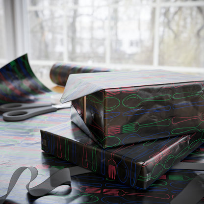 Utensils Modern Gift Wrap Design