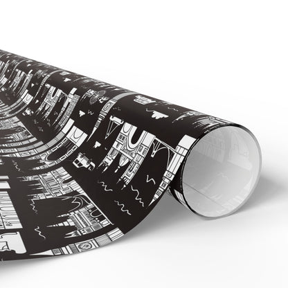 Wrapping Papers - Stylish Abstract Cityscape Design