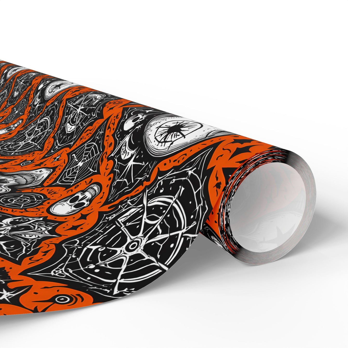 Orange Halloween Spooky Wrapping Papers
