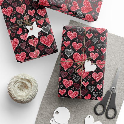 Heart Pattern Wrapping Paper